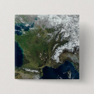 Badge Carré 5 Cm France de l'espace