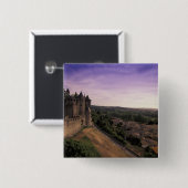 Badge Carré 5 Cm FRANCE, Languedoc Carcassonne 2 (Devant & derrière)