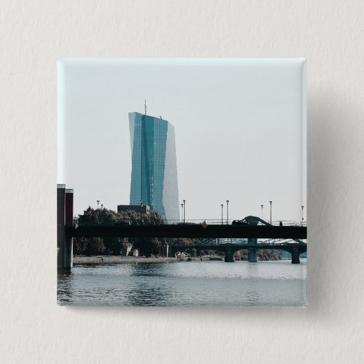 Badge Carré 5 Cm Francfort vue (Devant)