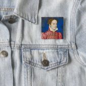 Badge Carré 5 Cm Francois Clouet - Mary, Reine des Écossais (En situation)