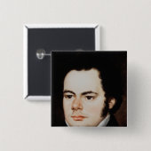 Badge Carré 5 Cm Franz Peter Schubert (Devant & derrière)