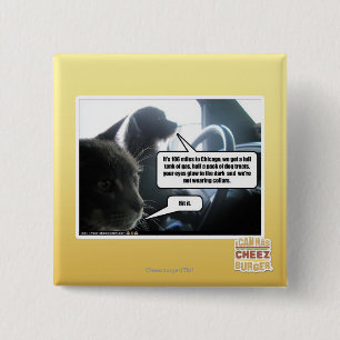 Badge Carré 5 Cm Frappez-le