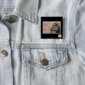Badge Carré 5 Cm Fred a décidé (En situation)