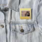 Badge Carré 5 Cm Fred a décidé (En situation)