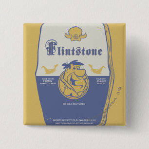 Badge Carré 5 Cm Fred Flintston Big Bold Belly Laver