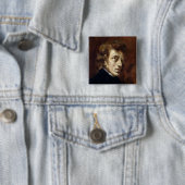 Badge Carré 5 Cm Frederic Chopin 1838 (En situation)
