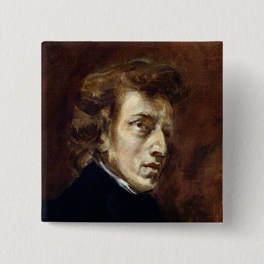 Badge Carré 5 Cm Frederic Chopin 1838 (Devant)