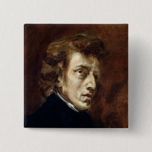 Badge Carré 5 Cm Frederic Chopin 1838