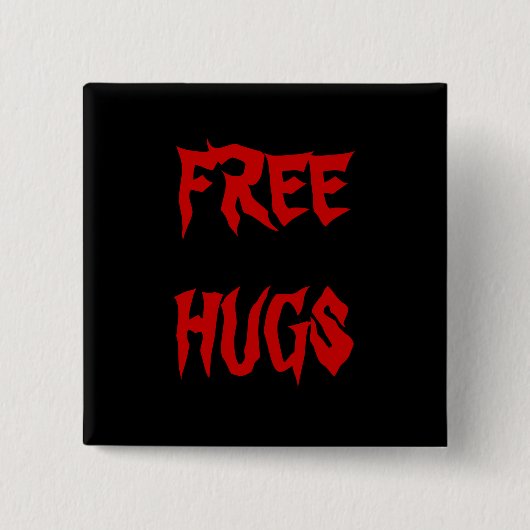 BADGE CARRÉ 5 CM FREEHUGS (Devant)