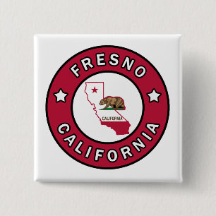 Badge Carré 5 Cm Fresno California