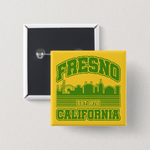 Badge Carré 5 Cm Fresno, Californie