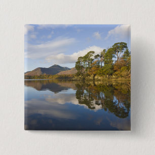 Badge Carré 5 Cm Friars Crag, Derwentwater, District des Lacs,