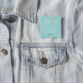 Badge Carré 5 Cm FRIENDS™ | Comment vas-tu ? (En situation)