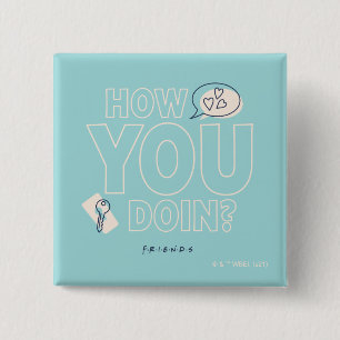 Badge Carré 5 Cm FRIENDS™ Comment vas-tu ?