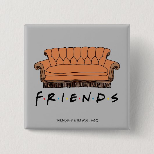 Badge Carré 5 Cm FRIENDS™ Couch (Devant)