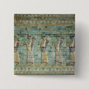 Badge Carré 5 Cm Frise des archers