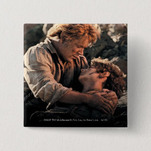 Badge Carré 5 Cm FRODO™ dans des bras de Samwise