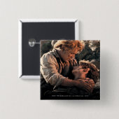 Badge Carré 5 Cm FRODO™ dans les bras de Samwise (Devant & derrière)