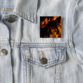 Badge Carré 5 Cm FRODO™ Démarre à l'anneau (En situation)