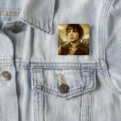 Badge Carré 5 Cm FRODO™ Golden™ (En situation)