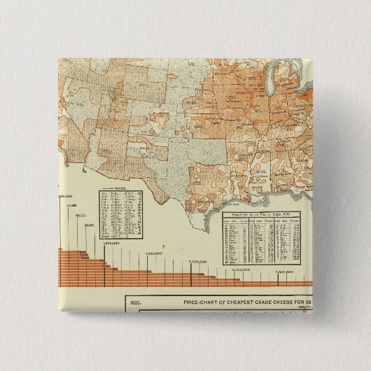 Badge Carré 5 Cm Fromage (Devant)