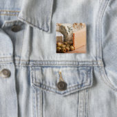 Badge Carré 5 Cm fromage et olives (En situation)