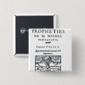 Badge Carré 5 Cm Frontispice 'aux prophéties (Devant & derrière)