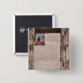 Badge Carré 5 Cm Frontispice pour réserver I montrant une page de (Devant & derrière)