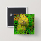 BADGE CARRÉ 5 CM FRUIT (Devant & derrière)