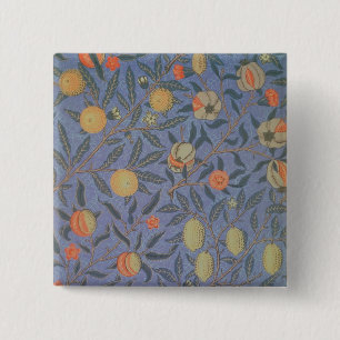 Badge Carré 5 Cm Fruit ou "Pomegranate bleu