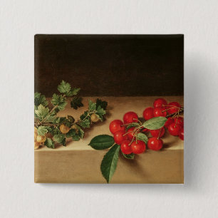 Badge Carré 5 Cm Fruit sur le Tableau, 1644