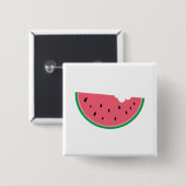Badge Carré 5 Cm Fruits de pastèque Santé douce Frais (Devant & derrière)
