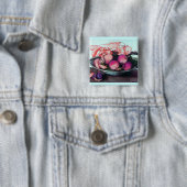 BADGE CARRÉ 5 CM FRUITS DE SAISON 2 (En situation)