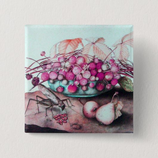 BADGE CARRÉ 5 CM FRUITS DE SAISON 3 (Devant)