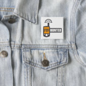 Badge Carré 5 Cm FTF Hunter (En situation)