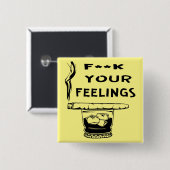 Badge Carré 5 Cm Fuc>| Vos sentiments #USAPatriotGraphics © (Devant & derrière)