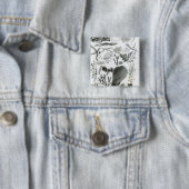 Badge Carré 5 Cm Fucus de Conferra (En situation)