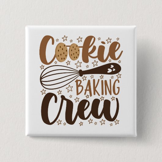 Badge Carré 5 Cm Fun Cookie Baking Creative (Devant)