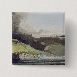 Badge Carré 5 Cm Funchall, plaquent 1 "d'un voyage à Cochinchina" 