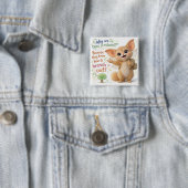 Badge Carré 5 Cm Funny Tree Dad Joke (En situation)