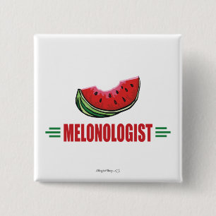 Badge Carré 5 Cm Funny Watermelon