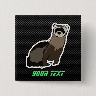 Badge Carré 5 Cm Furet lisse