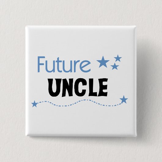 Badge Carré 5 Cm Futur oncle T-shirts et cadeaux (Devant)