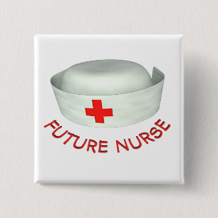 Badge Carré 5 Cm Future infirmière
