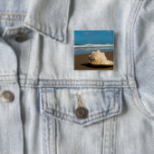 Badge Carré 5 Cm Future plage (En situation)
