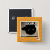 Badge Carré 5 Cm Fuzzies chaud (Devant & derrière)