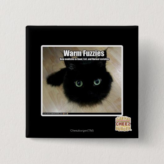 Badge Carré 5 Cm Fuzzies chaud (Devant)