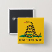 Badge Carré 5 Cm Gadsden (Devant & derrière)