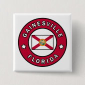 Badge Carré 5 Cm Gainesville Floride (Devant)