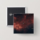 Badge Carré 5 Cm Galaxie de la Voie Lactée (Devant & derrière)